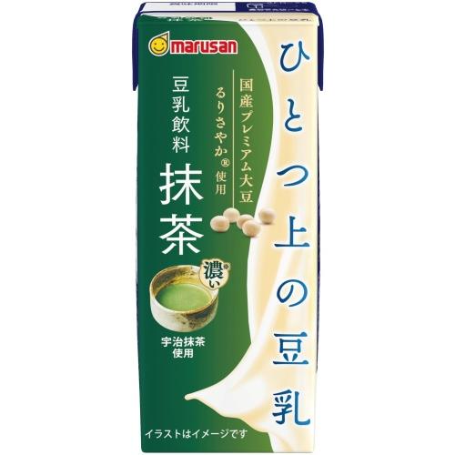マルサンアイ ひとつ上の豆乳 豆乳飲料 抹茶 200ml 紙パック 96本 (24