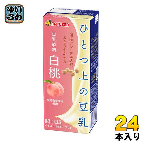 マルサンアイ ソイプレミアム ひとつ上の豆乳 豆乳飲料 白桃 0ml 紙パック 24本入 フリーズドライ いわゆるソフトドリンクのお店 通販 Paypayモール