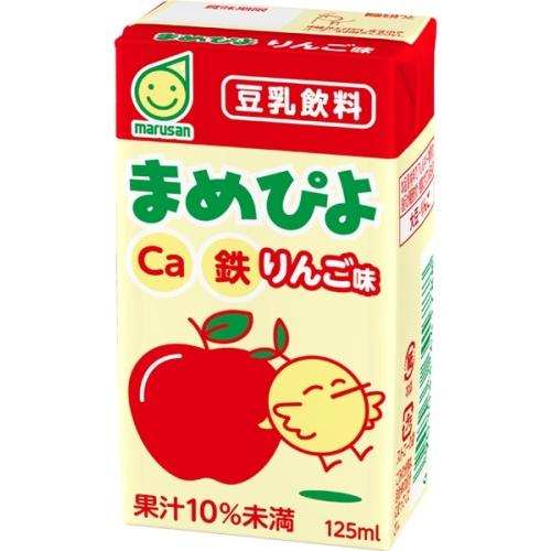 マルサンアイ まめぴよ 豆乳飲料 りんご味 125ml 紙パック 24本入 豆乳