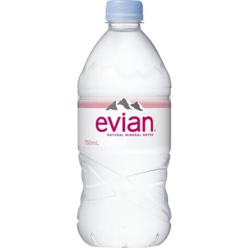 evian（エビアン） 750ml ペットボトル 12本入 ナチュラル ミネラル