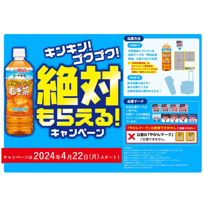 伊藤園 健康ミネラルむぎ茶 350ml ペットボトル 48本 (24本入×2 まとめ買い) お茶 デカフェ ノンカフェイン｜softdrink｜03