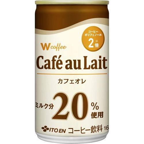 伊藤園（ITO EN） W（ダブリュー）coffee カフェオレ 165g 缶 60本 (30