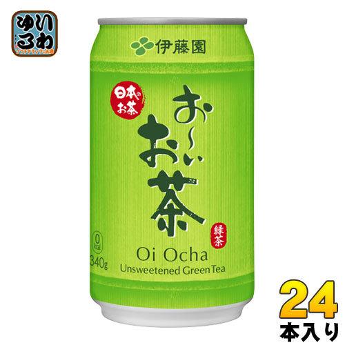 伊藤園 お〜いお茶 緑茶 340g 缶 24本入 おーいお茶 りょくちゃ ドリンク｜softdrink