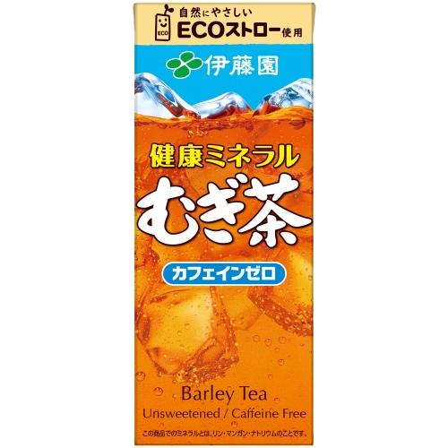 健康ミネラルむぎ茶 伊藤園 250ml 紙パック 24本入 お茶 デカフェ ノン