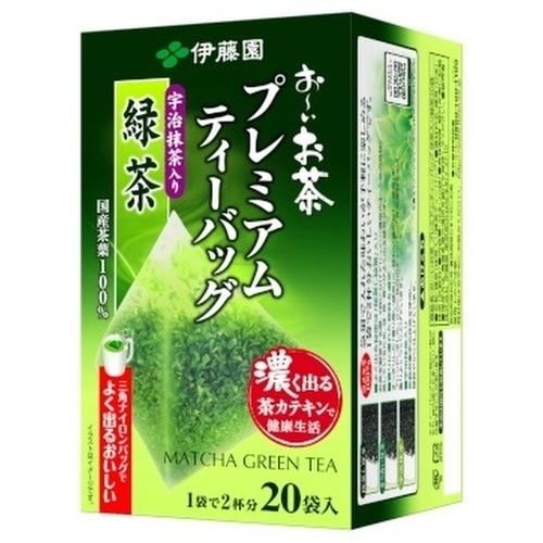 伊藤園 お〜いお茶 プレミアムティーバッグ 宇治抹茶入り緑茶 20袋×8箱入｜softdrink｜02