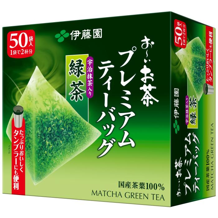 お〜いお茶 伊藤園 プレミアムティーバッグ 宇治抹茶入り緑茶 50袋×5箱