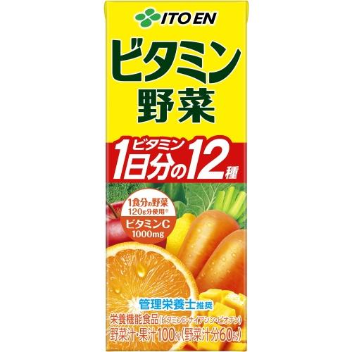 伊藤園（ITO EN） ビタミン野菜 200ml 紙パック 12本入 野菜ジュース