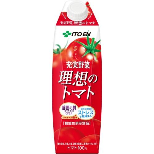 伊藤園（ITO EN） 充実野菜 理想のトマト 屋根型キャップ 1L 紙パック