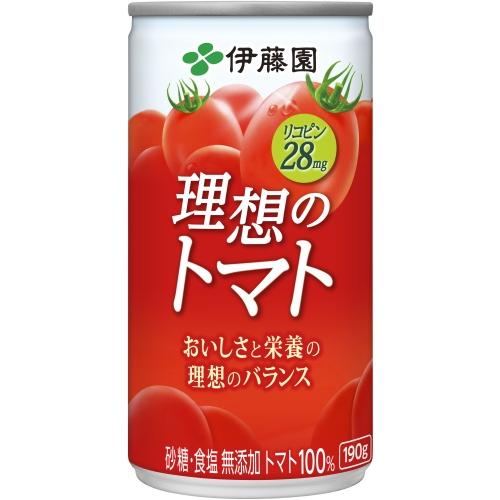 伊藤園 理想のトマト 190g 缶 20本入 トマトジュース 完熟トマト 濃縮トマト｜softdrink｜02