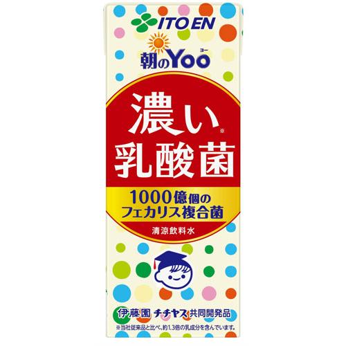 朝だよー、即購入OK！専用 朝のYoo 伊藤園 濃い乳酸菌 200ml 紙パック 72本 (24本入×3 まとめ買い