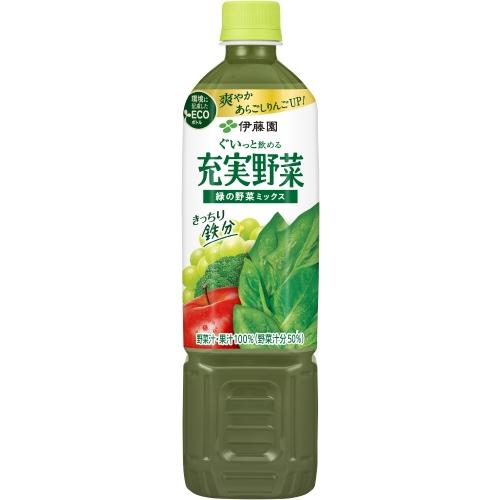 充実野菜 伊藤園 緑の野菜ミックス 740g ペットボトル 30本 (15本入×2
