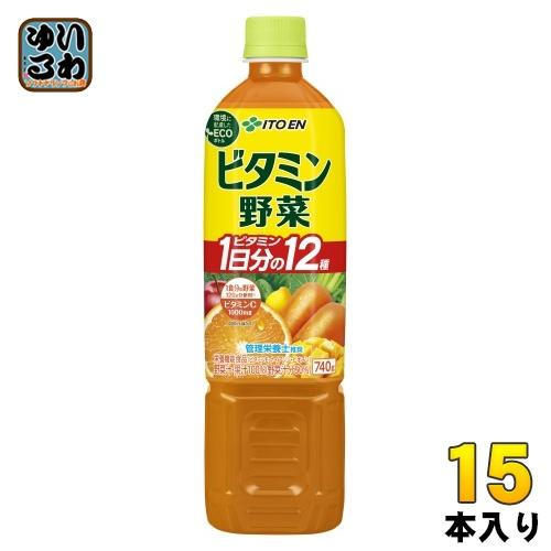 伊藤園（ITO EN） ビタミン野菜 740g ペットボトル 15本入 野菜