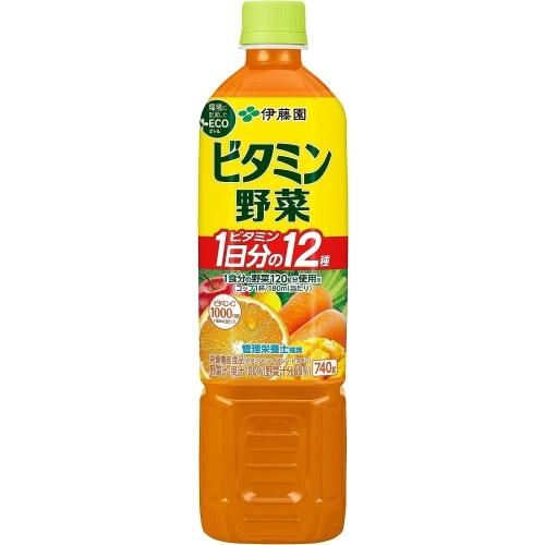 伊藤園 ビタミン野菜 740g ペットボトル 30本 (15本入×2 まとめ買い) 野菜ジュース 栄養機能食品｜softdrink｜02