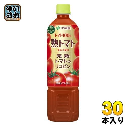 伊藤園 熟トマト 730g ペットボトル 30本 (15本入×2 まとめ買い) 野菜ジュース トマトジュース｜softdrink