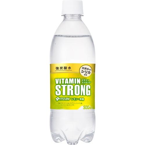 伊藤園（ITO EN） ビタミンストロング 強炭酸水 500ml ペットボトル 24