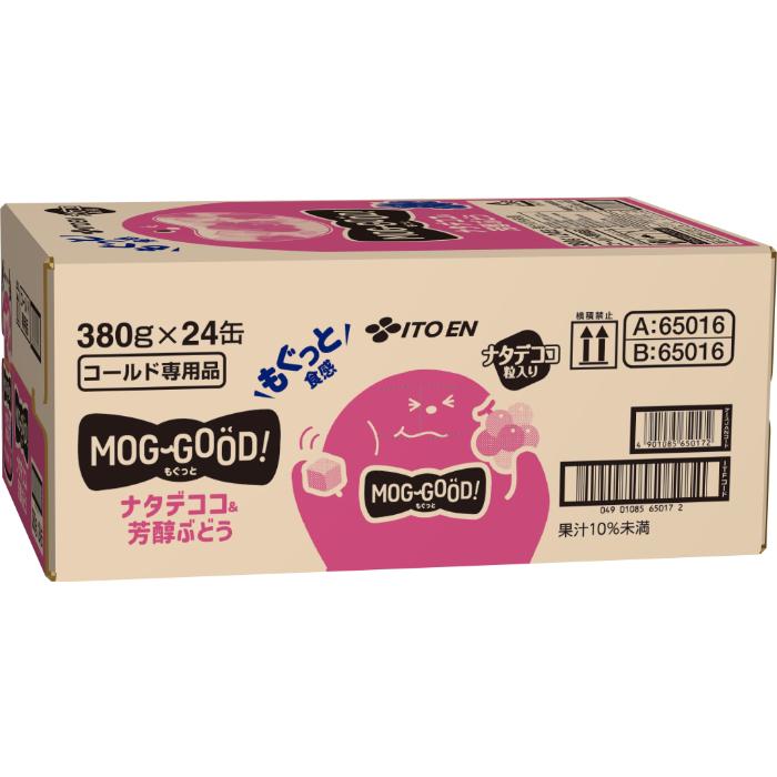 リビドー ほうじゅんぶどう 伊藤園（ITO EN） もぐっと ナタデココ&芳醇ぶどう 380g ボトル缶 48本