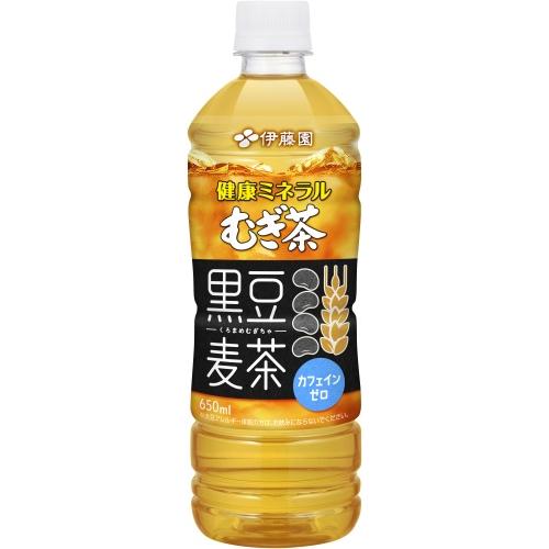 健康ミネラルむぎ茶 伊藤園 黒豆麦茶 650ml ペットボトル 24本入 お茶