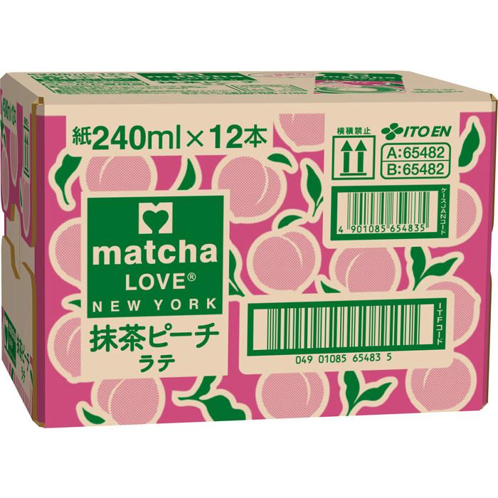 伊藤園（ITO EN） matcha LOVE NEW YORK 抹茶ピーチラテ 240ml 紙