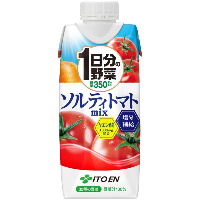 伊藤園（ITO EN） 1日分の野菜 ソルティトマト 330ml 紙パック 48本