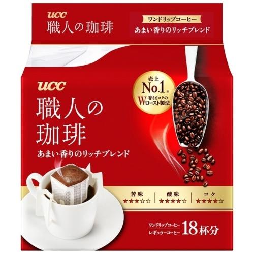 UCC 職人の珈琲 ドリップコーヒー あまい香りのモカブレンド 18杯分×24 ...