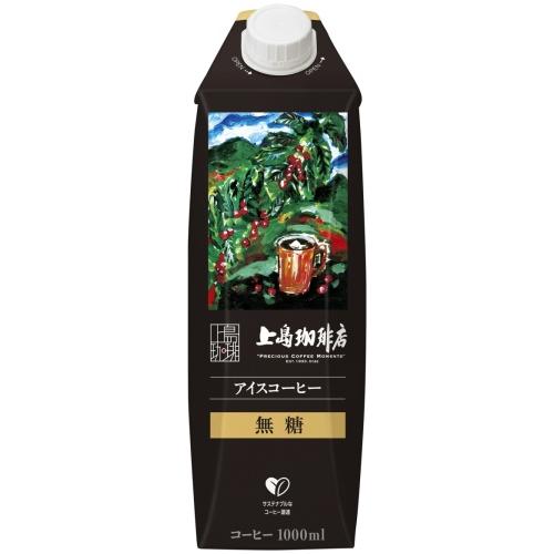 UCC 上島珈琲店 アイスコーヒー 無糖 1L 紙パック 24本 (12本入×2