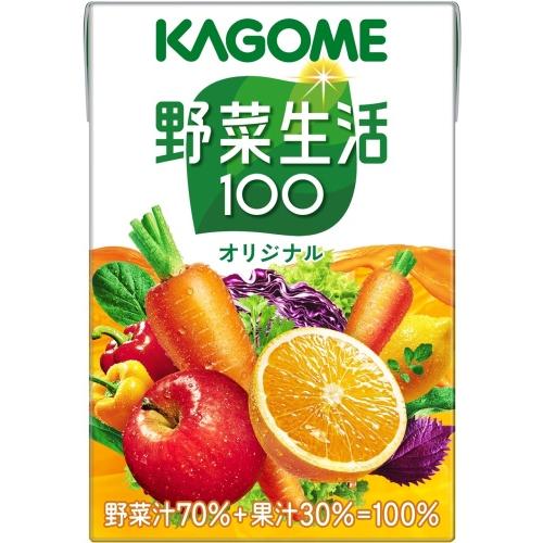 カゴメ 野菜生活100 オリジナル 100ml 紙パック 60本 (30本入×2 まとめ買い) 野菜ジュース 健康飲料 ミックスジュース 砂糖不使用｜softdrink｜02