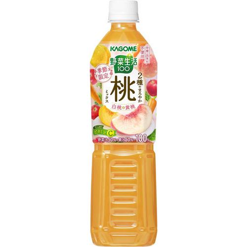 カゴメ 野菜生活100 2種のまろやか桃ミックス 7ml ペットボトル 30本 15本入 2 まとめ買い 野菜ジュース いわゆるソフトドリンクのお店 通販 Paypayモール