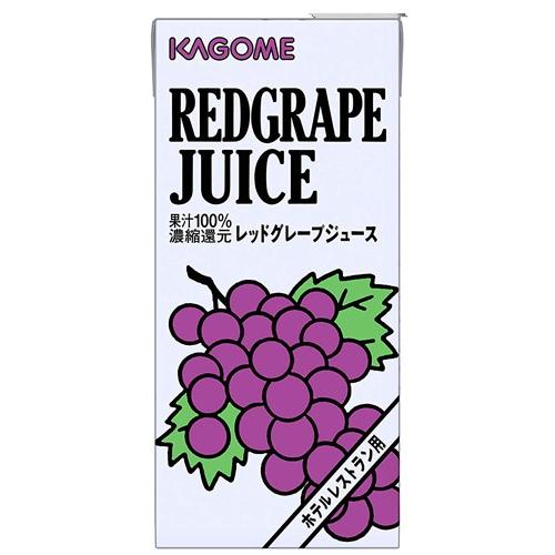 カゴメ レッドグレープジュース ホテルレストラン用 1L 紙パック 12本 (6本入×2 まとめ買い)｜softdrink｜02