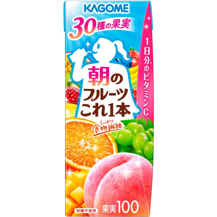 KAGOME（カゴメ） 朝のフルーツこれ一本 200ml 紙パック 48本 (24本入