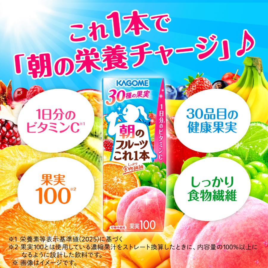 KAGOME（カゴメ） 〔ストアポイント+4%〕 朝のフルーツこれ一本 200ml