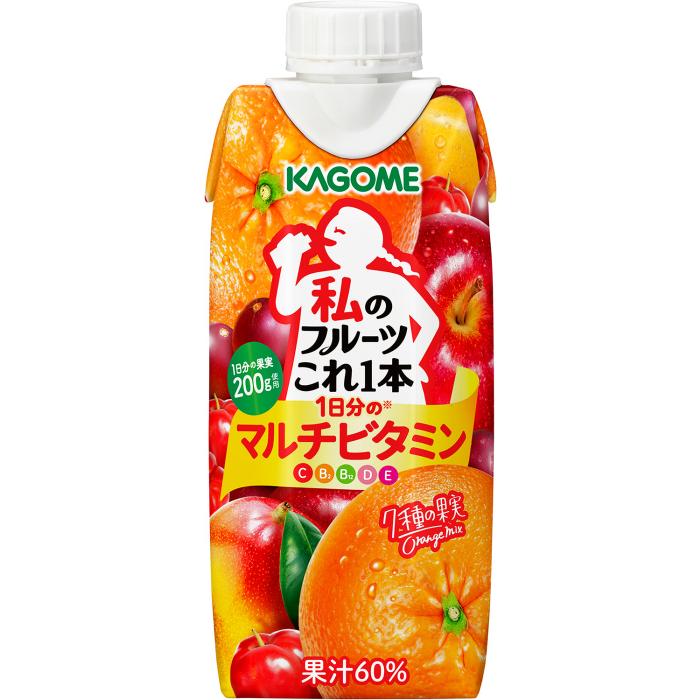 KAGOME（カゴメ） 私のフルーツこれ一本 1日分のマルチビタミン 330ml