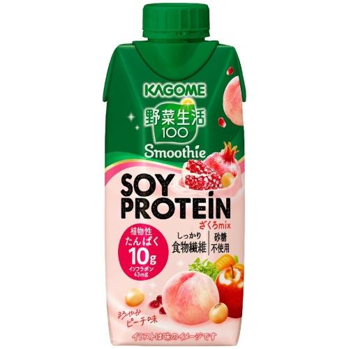 野菜生活100 カゴメ スムージー ソイ プロテイン ざくろミックス 330ml