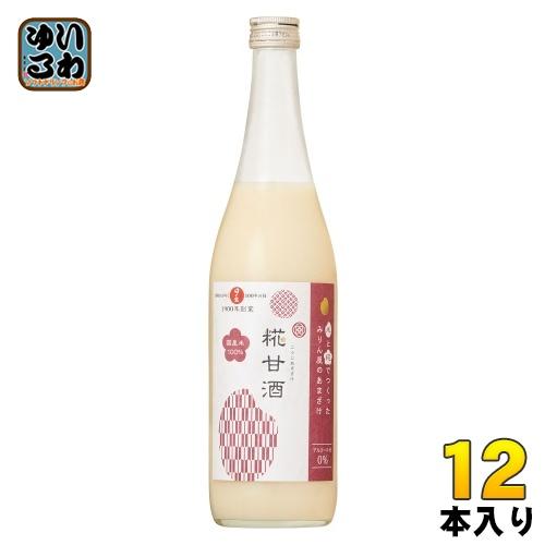 キング醸造 日の出 糀甘酒 750g 瓶 12本 (6本入×2 まとめ買い) あま