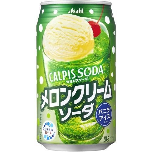 アサヒ カルピスソーダ メロンクリームソーダ 350ml 缶 48本 (24本入×2