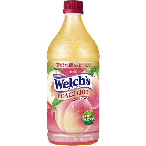 Welch's アサヒ ウェルチ ピーチ100 800g ペットボトル 24本 (8本入×3