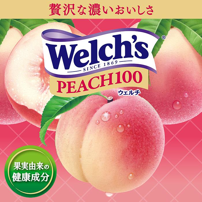 Welch's アサヒ ウェルチ ピーチ100 800g ペットボトル 24本 (8本入×3