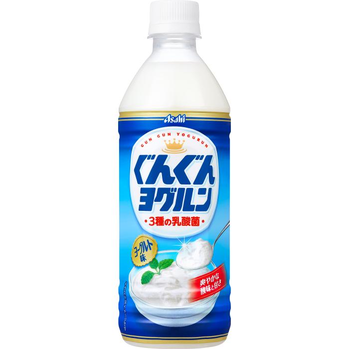 アサヒ（asahi） ぐんぐんヨグルン 3種の乳酸菌 500ml ペットボトル 24