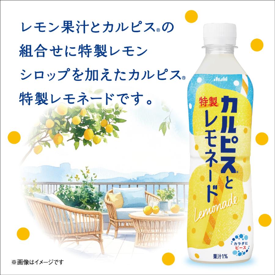 カルピス アサヒ カルピスと特製レモネード 500ml ペットボトル 24本入