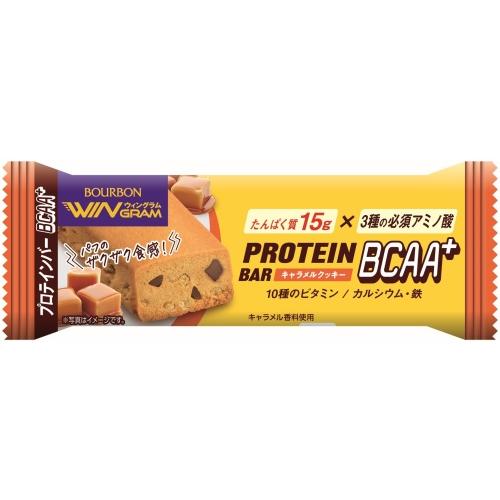 ブルボン プロテインバー BCAA+ キャラメルクッキー 54本 (9本入×6