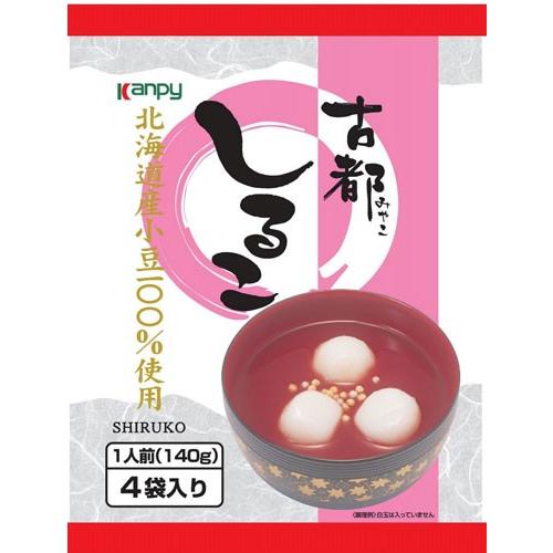 カンピー 古都しるこ 140g×4食 24袋 (12袋入×2 まとめ買い)の画像