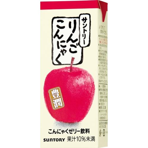 雪印メグミルク サントリー りんごこんにゃく 250ml 紙パック 24本入｜softdrink｜02