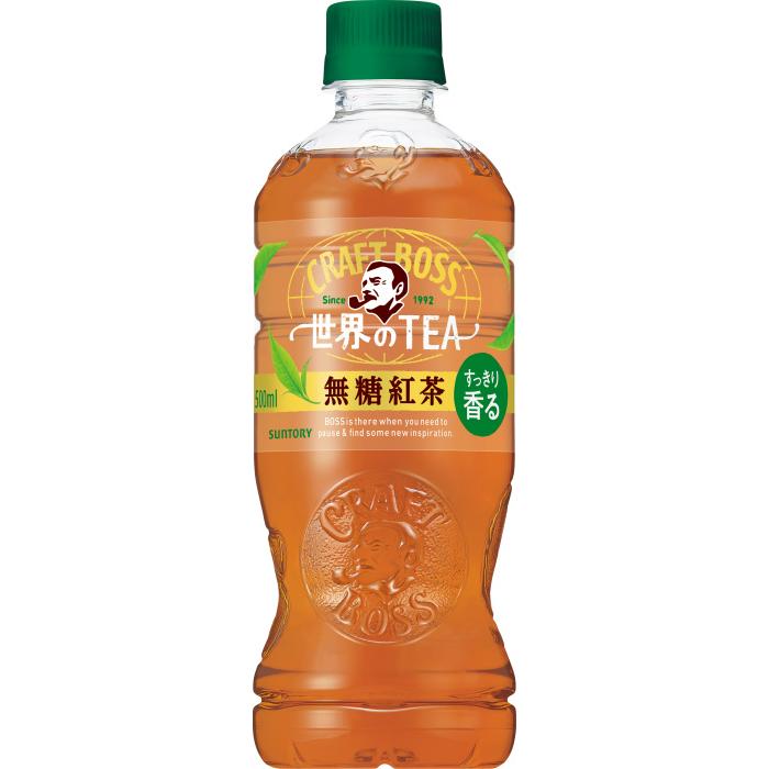 クラフトボス サントリー 世界のTEA 無糖紅茶 VD用 500ml ペットボトル