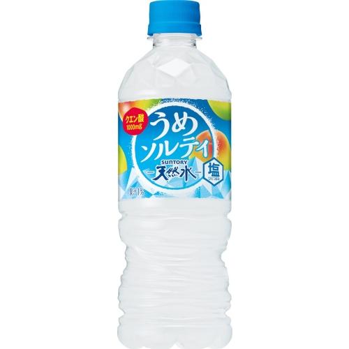 サントリー 天然水 うめソルティ 冷凍兼用 540ml ペットボトル 24本入 熱中症対策 水分補給 ウメジュース｜softdrink｜02