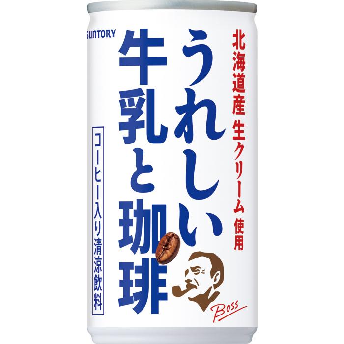 BOSS（サントリー） サントリー BOSS ボス うれしい牛乳と珈琲 185g 缶