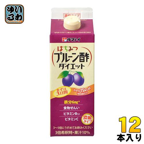 タマノイ はちみつプルーン酢ダイエット 濃縮タイプ 500ml 紙パック 12本入 いわゆるソフトドリンクのお店 通販 Paypayモール