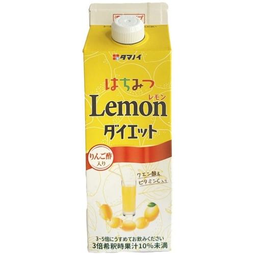 タマノイ はちみつレモンダイエット 濃縮タイプ 500ml 紙パック 24本 (12本入×2 まとめ買い) 酢飲料 飲む酢 蜂蜜の画像