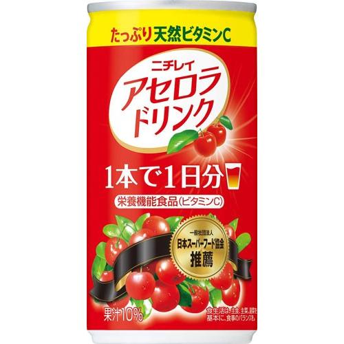 ニチレイ アセロラドリンク 190g 缶 60本 (30本入×2 まとめ買い) サントリー｜softdrink｜02