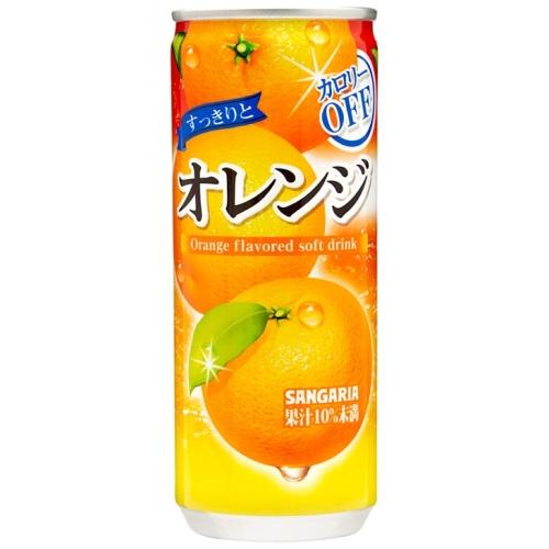 サンガリア すっきりとオレンジ 240g 缶 60本 (30本入×2 まとめ買い)｜softdrink｜02