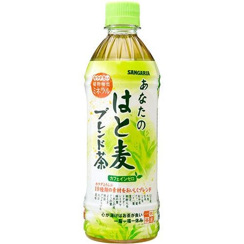 サンガリア あなたのはと麦ブレンド茶 500ml ペットボトル 48本 (24本入×2 まとめ買い)｜softdrink｜02