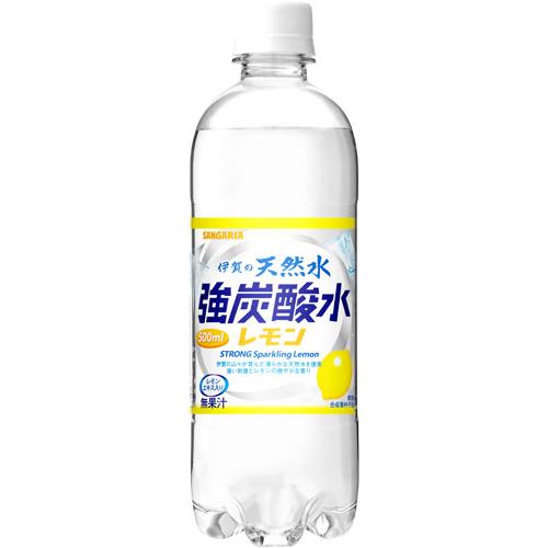 伊賀の天然水炭酸水 レモン サンガリア 伊賀の天然水 強炭酸水 500ml